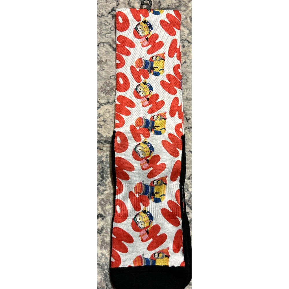 Universal Studios Minions Holiday Socks Ho Ho Ho L/XL Adult‎ Socks Cosplay